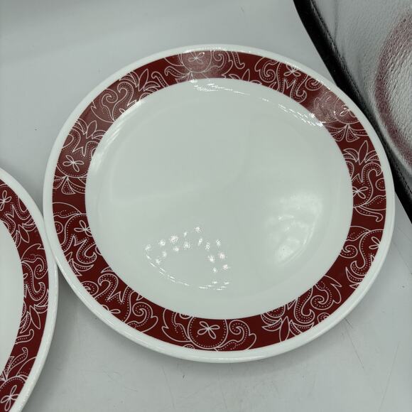 Corelle Dinner Plates Bandhani 10.25" Set of 2 Vitrelle Made USA - Picture 5 of 7